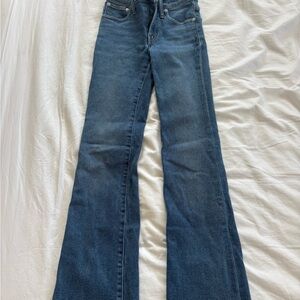 Madewell Flare Jeans in Deep Blue